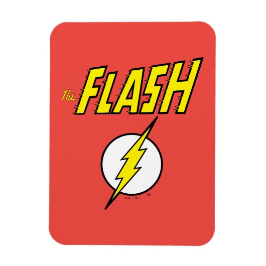 The Flash Name & Lightning Bolt Logo マグネット (縦)