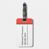 The Flash Name & Lightning Bolt Logo ラゲッジタグ (裏面縦)