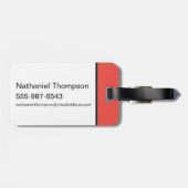 The Flash Name & Lightning Bolt Logo ラゲッジタグ (裏面横)