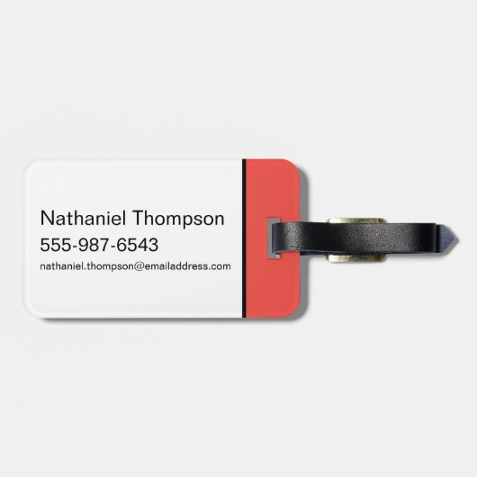 The Flash Name & Lightning Bolt Logo ラゲッジタグ (裏面横)