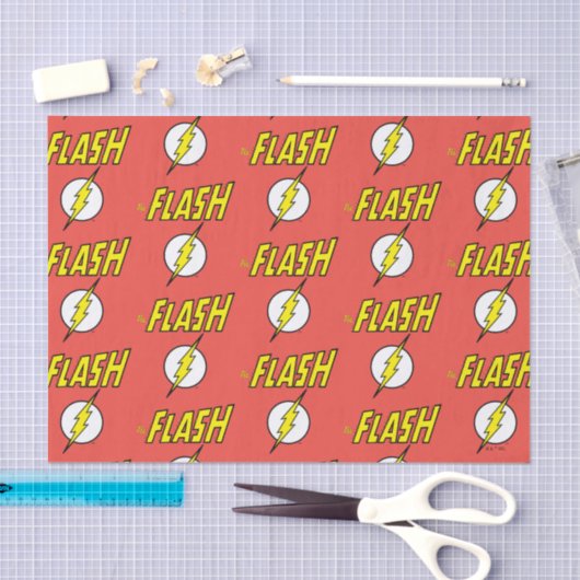The Flash Name & Lightning Bolt Logo 薄葉紙 (クラフト)
