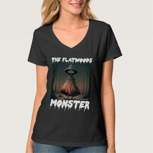 The Flatwoods Monster 1952 Creepy Scary Cryptid Le Tシャツ (正面)