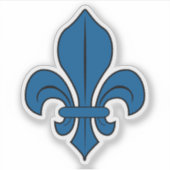 The Fleur-de-lis symbol, Montreal flag, Canada シール (正面)