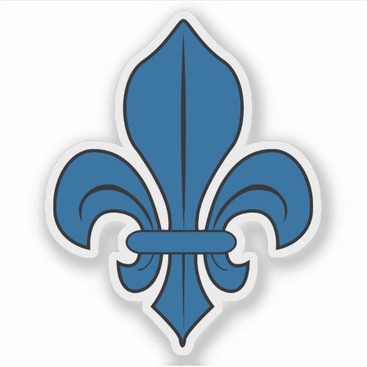 The Fleur-de-lis symbol, Montreal flag, Canada シール (正面)