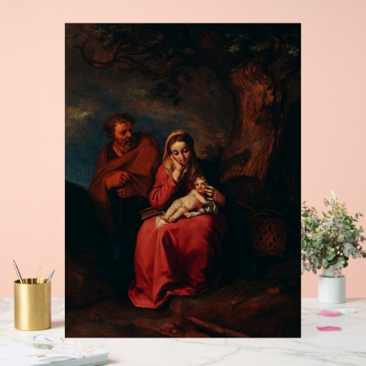 The Flight into Egypt by Abraham Bloemaert  アクリルサイン (ウェディング)