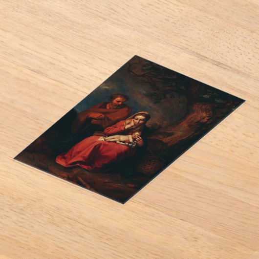 The Flight into Egypt by Abraham Bloemaert  アクリル招待状 (レイダウン)