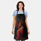 The Flight into Egypt by Abraham Bloemaert  エプロン (着用した状態)
