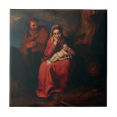 The Flight into Egypt by Abraham Bloemaert タイル (正面)