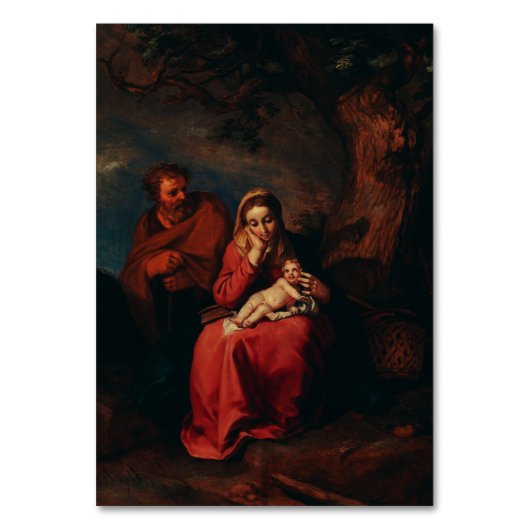 The Flight into Egypt by Abraham Bloemaert  テーブルナンバー (正面)