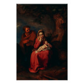 The Flight into Egypt by Abraham Bloemaert  ポスター (正面)