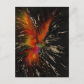 The Flight of the Phoenix – Fiery Abstract Rebirth ポストカード (正面)