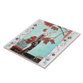 THE FLIGHTY BIRD ,BEAUTY FASHION/ Geometric Swirls タイル (側面)