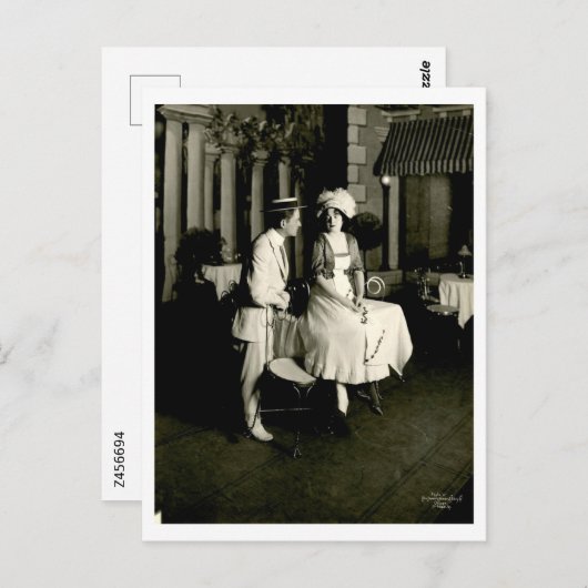 The Flirtingプリンセス, 1911,ヴィンテージ ポストカード (正面/裏面)