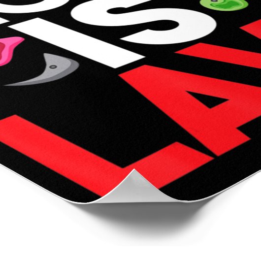 The Floor Is Lava  Bouldering Wall Climber Rock Cl ポスター (角)