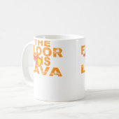 The Floor Is Lava Running Parkour コーヒーマグカップ (正面左)