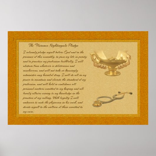 The Florence Nightingale Pledge ポスター (正面)
