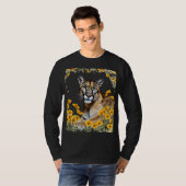 The Florida Panther With Coreopsis Border Cut Out Tシャツ (正面フル)