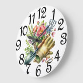 The Flower Garden Large Clock ラージ壁時計 (傾斜)