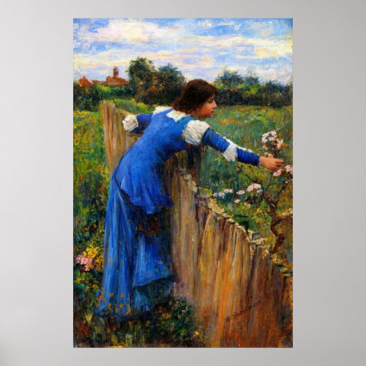 The Flower Picker by John William Waterhouse ポスター (正面)