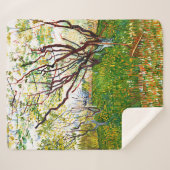 The Flowering Orchard (1888) by Vincent Van Gogh シェルパブランケット (正面(横))