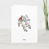 The Flying Christmas Goat シーズンカード (裏面)