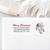 The Flying Christmas Goat ラベル (インサイチュ)