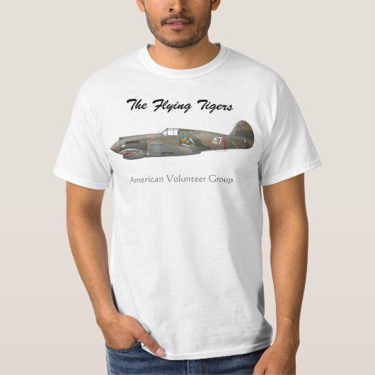 The Flying Tigers P-40 Tシャツ (正面)