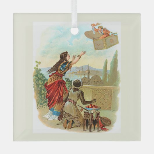 The Flying Trunk  ガラスオーナメント (正面)