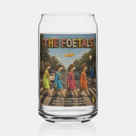The Foetals: パロディ ガラス缶 (正面)