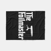 The Foilmaster - Funny E-foil Foilboard Surfing Gi フリースブランケット (正面(横))