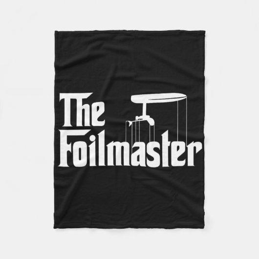 The Foilmaster - Funny E-foil Foilboard Surfing Gi フリースブランケット (正面)