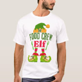 THE FOOD CREW おもしろい小妖精や小人クリスマスユニセックス- Tシャツ (正面)
