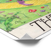 The Fool tarot card ポスター (角)