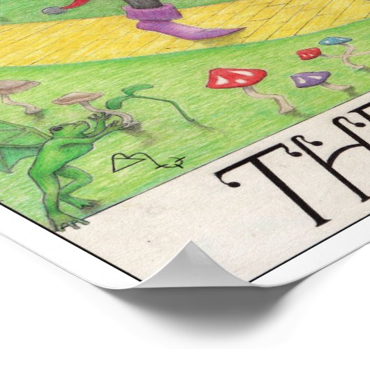 The Fool tarot card ポスター (角)