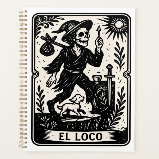 The Fool Tarot Card Art Print プランナー手帳 (正面)