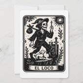 The Fool Tarot Card Art Print 招待状 (裏面)
