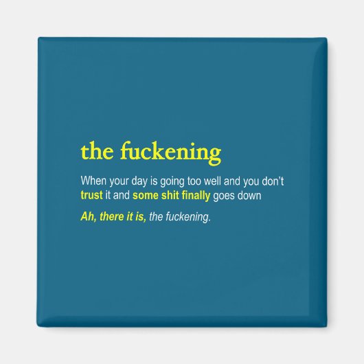 The Forening - 「前戯」のユーモラスな定義 マグネット (正面)