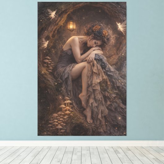 The Forest Dreamer キャンバスプリント (インサイチュ (ウッドフロア))