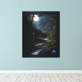 The Forest Dwellers AI Concept Art by Xzendor7 キャンバスプリント (インサイチュ (ウッドフロア))