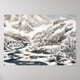 The Forest in Snowのポス中国の絵画ター ポスター