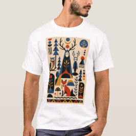 The Forest Remembers – Geometric Art T-Shirt Tシャツ