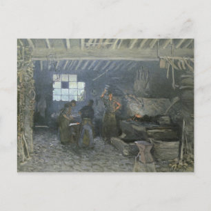 The Forge at Marly-le-Roi, Yvelines, 1875 ポストカード