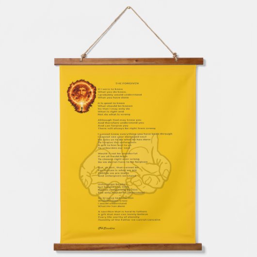The Forgiven 吊り下げ型タペストリー (正面)