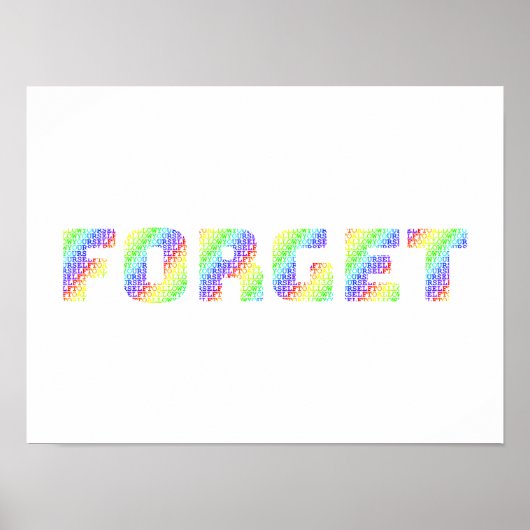 The Forgiveness Art: Allow Yourself to FORGET Rain ポスター (正面)
