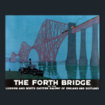 The Forth Bridge Vintage Travel Poster ポスター<br><div class="desc">Vintage travel posters, luggage labels and postcards from around the world. Great gift idea for collectors! Check out our other products with this design. Tote bags, tees and mugs are available in many styles and colors. Not all images work well on all products. If you would like an image placed...</div>