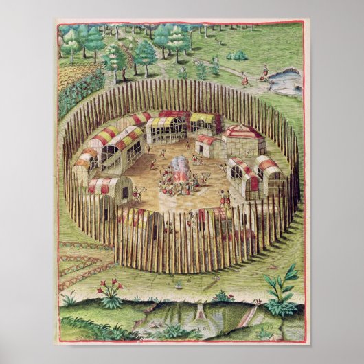 The Fortified Town of Pomeiooc ポスター (正面)