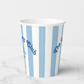 The Forty Club Blue Cabana Stripe 40th Birthday 紙コップ (右)