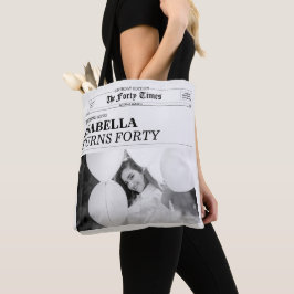 The Forty Times Newspaper 40歳の誕生日パーティー トートバッグ