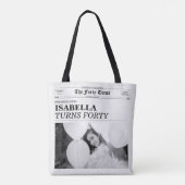 The Forty Times Newspaper 40th Birthday Party トートバッグ (裏面)