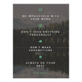 The four agreement poster ポスター (正面)